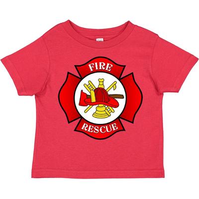 Inktastic Malteserkreuz Feuerwehrmann Kleinkind T-Shirt Feuerwehrmann Rettung Kind Kind