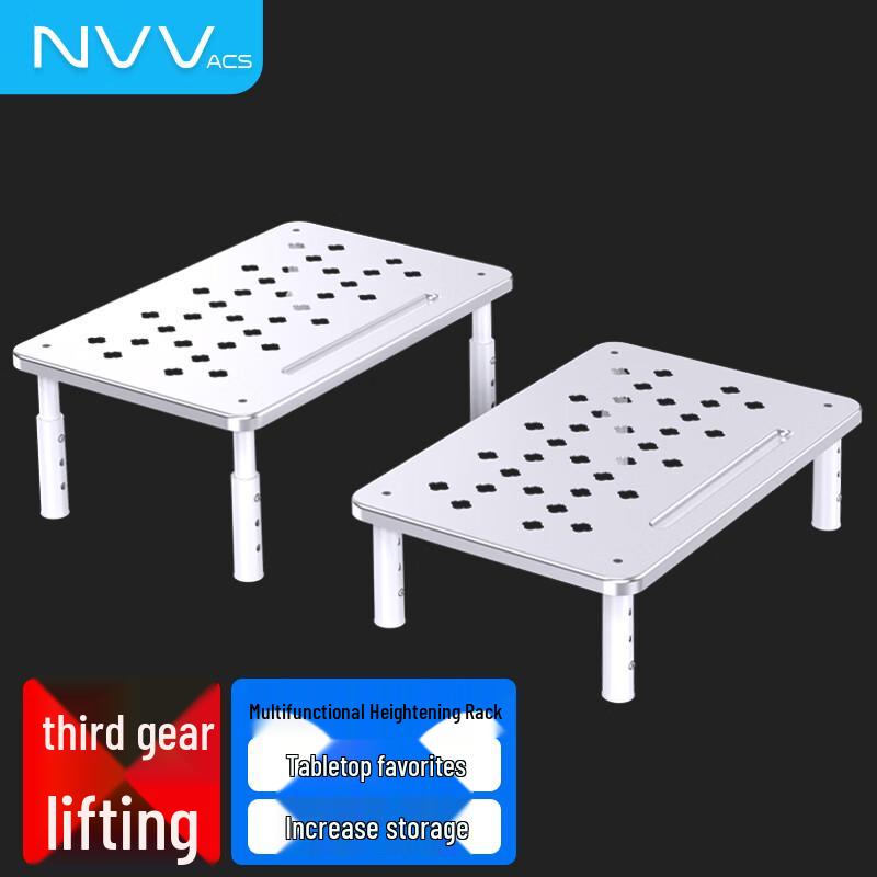 NVV Monitor and Laptop Riser with Desk Organizer