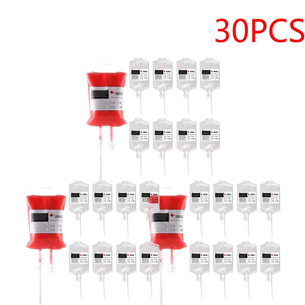 10-50PCS Blood Energy Drink Bags 350ML Halloween Vampire Cosplay Props Blood Energy Drink Bag for Vampire Cosplay Party Favors