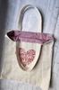 Shopper Bag with Embroidery Heart LB781 NeedleWoman Beige (39681005)
