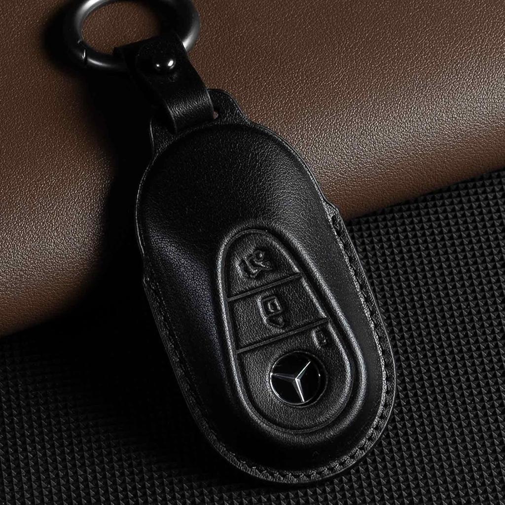 Mercedes Benz Key Fob Cover Leather car Key Case Holder Protector  2024 2025 accessories