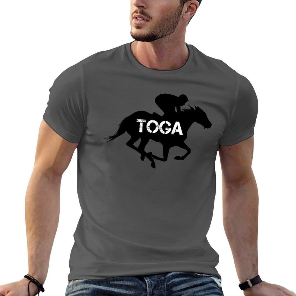Toga Horse Jockey Saratoga Springs New York Tshirt T Shirt Unisex 100 Cotton Luxury Brand Anime T Shirts Oversize Tshirt