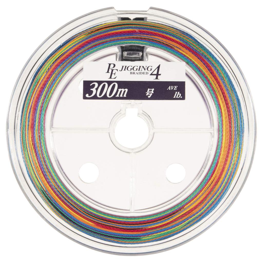 Yamatoyo Tegus PE Jigging 4 Line, 300m, 2 No. 2, 27lb, 4 Strands, 5 Colors