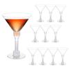 20 Pcs Clear Disposable Wine Glass 5 Oz Goblet Party Supplies Plastic Margarita Glasses  Champagne