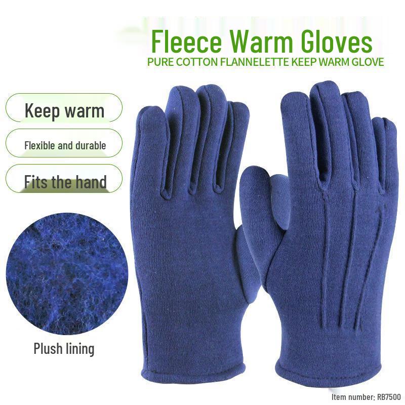 Thickened Fleece-Lined High-Temperature Work Safety Gloves