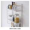 HEIAN SHINDO Kitchen Tension Rack with Tray and Hanger Matte Height Width Heian Shindo Kogyo Set, Medium, White, 70-105cm, 39.5cm, SPL-2WH,