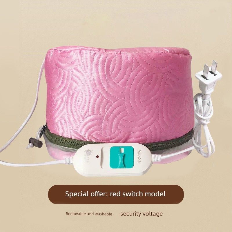 

Hair Care Heating Cap Heating Hair Mask Heat Cap Electric Hair Drying Care Hair Treatment Cap Children For Home Hair Dyeing Perm 16 23 [Special Offer-Red] Waterproof and Heated