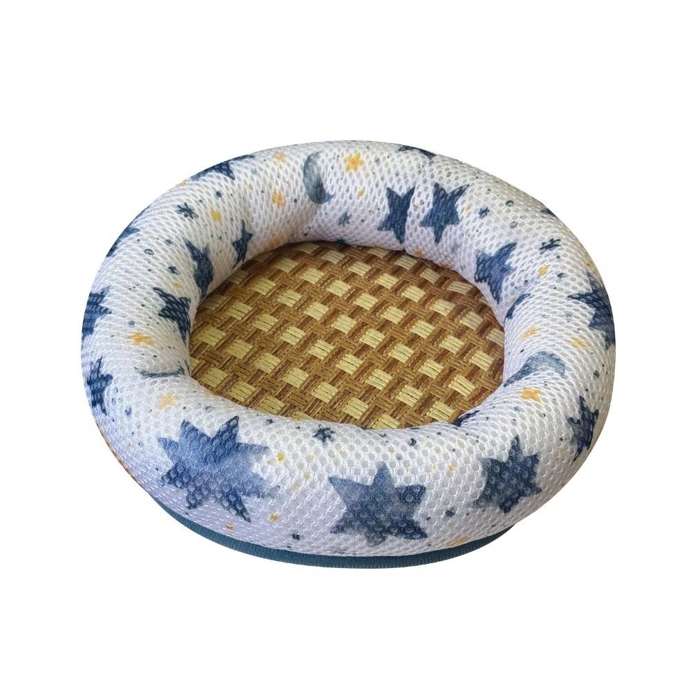 Hamster Sleeping Bed Breathable Hamster Cooling Bed Round Comfortable Hamster Nest Soft Non-Slip Bottom Small Pet Cushion Travel
