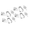 4 Sets Stylus-Stiftspitzen Idealer Ersatz 20 Spitzen 4 Fingerhüte 4 Pinzetten Touch-Stylus-Stiftspitzen für Galaxy Tab S6 T860 T865