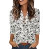 Camisas de Manga 3/4 Heley para Mujer Moda Verano Blusas Ropa para Vacaciones en la Playa