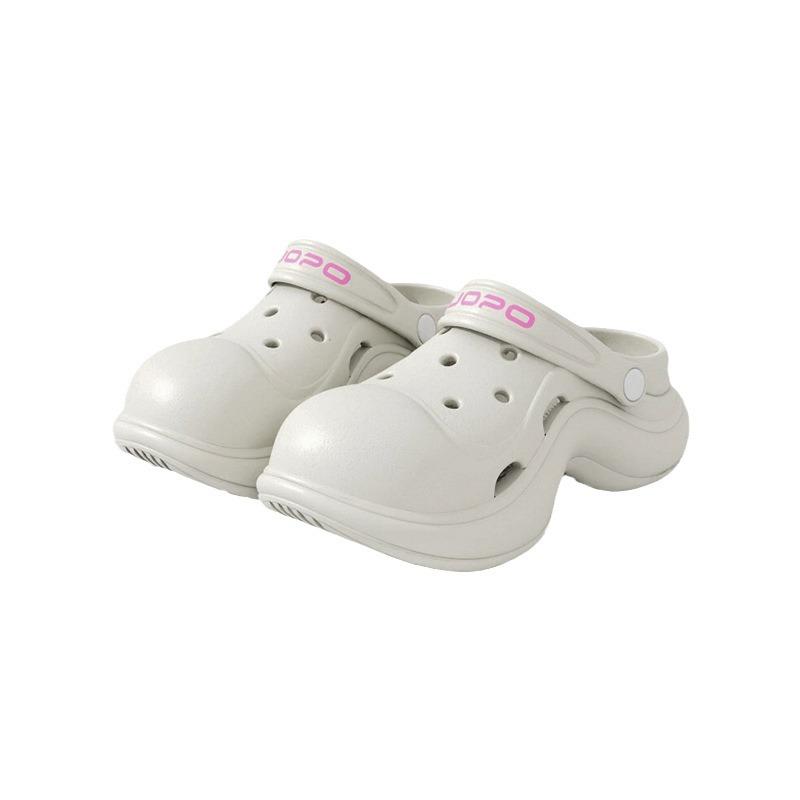 Heightened Wear-resistant Hole Shoes, Women's Summer New Fashionable and Breathable Outer Wear Non-slip and Deodorant Bag Head Slippers