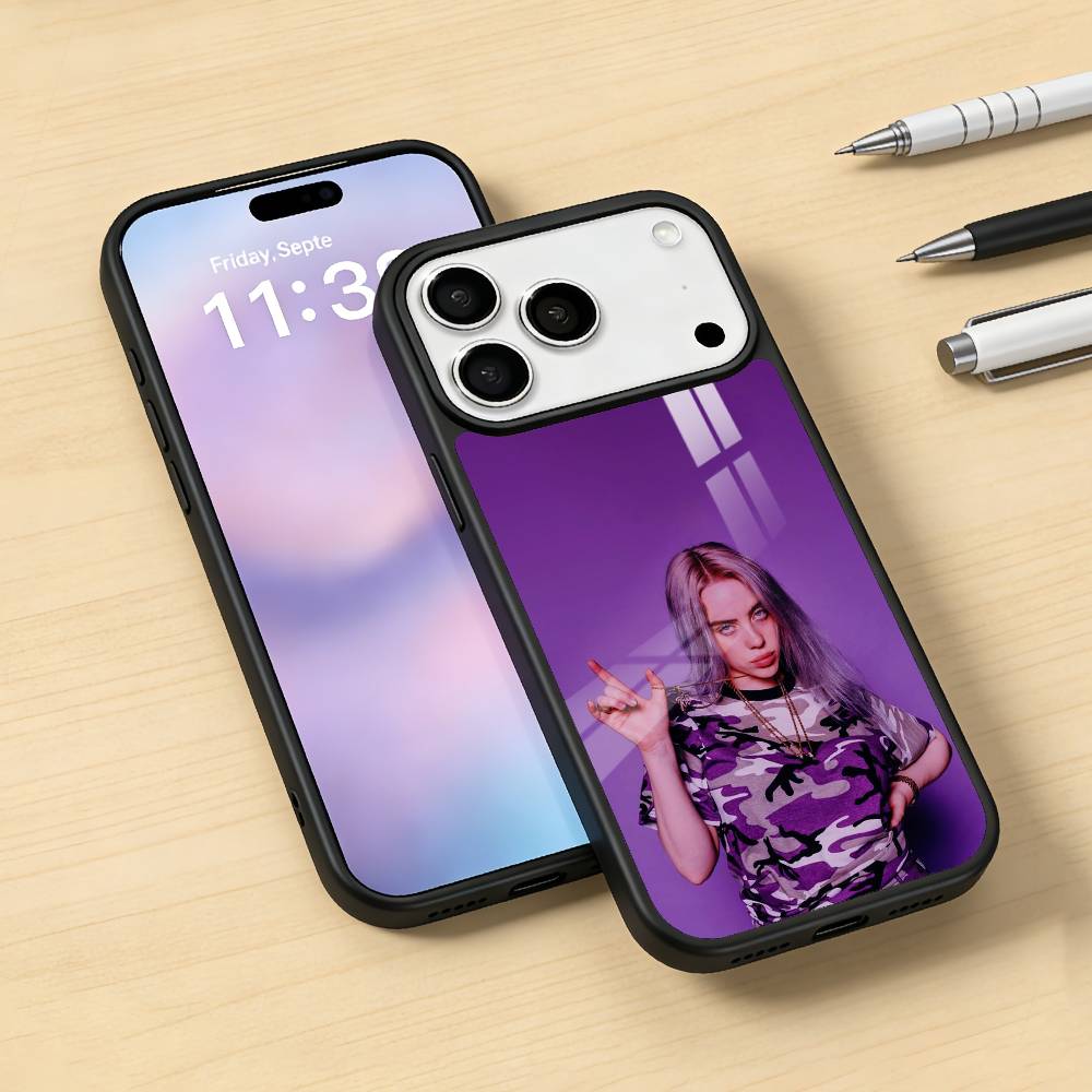 Lovely B-Billie Eilish Singer Phone Case Magnetic For iPhone17 16 15 14 13 12 Pro Max For Magsafe Wireless Charging Cover