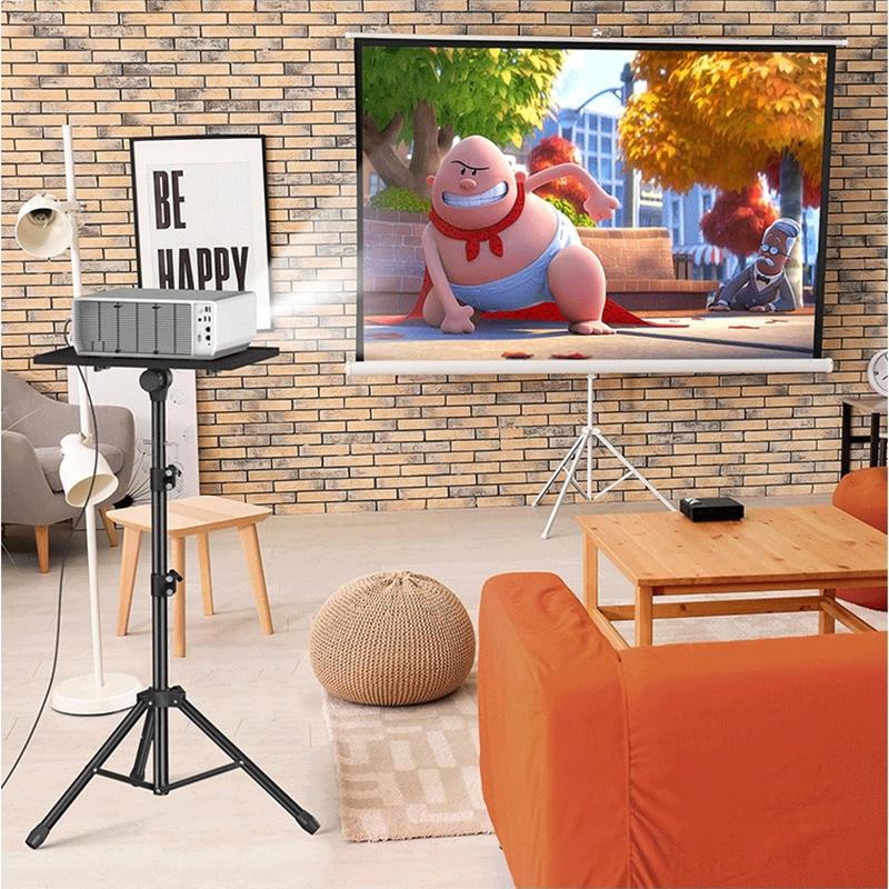 Projector Stand Portable Laptop Bracket With Adjustable Height 22 To 45 Inch Tripod For Presentations Home Cinema Studio Outdoor