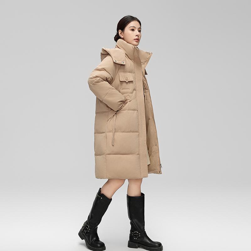 Herbst Winter Dicke Warme Jacke Frauen Einfarbig Mit Kapuze Mantel Parkas Mittel Lange Zipper Outwear M-XXL