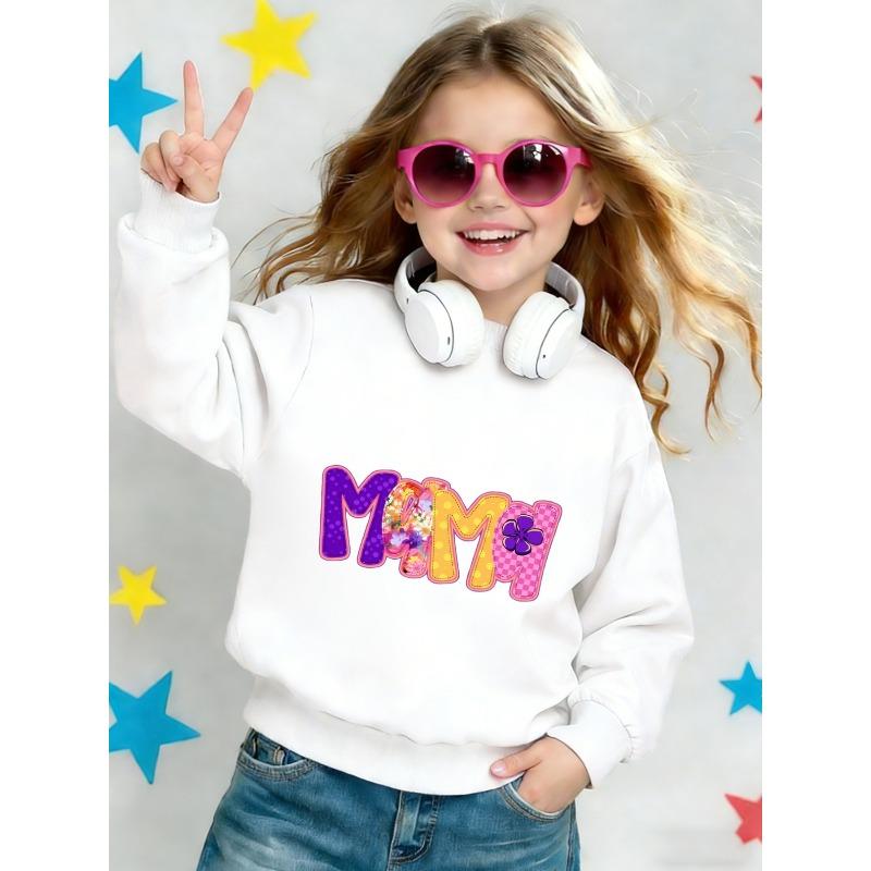 European sizes Cute Printed Pattern 0-3 Years Kids Spring Lightweight Crew Neck Sweatshirt, Comfortable and Versatile Design 110