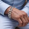 THICK SILVER Men' Bracelet 15mm SILVER 925 Italian Cuirass Bracelet