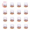 16PCS Table Foot Pad Rubber Chair Leg Caps Round Square Floor Protection Mat Furniture Pads Sliders with Wrapped Felt Bottom