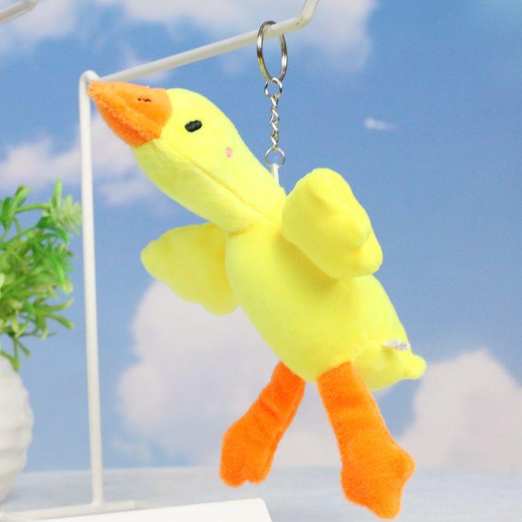 

Mini Lovely Plush White Goose Keychain Super Soft Toy Perfect For Bags Childrens Yellow Goose