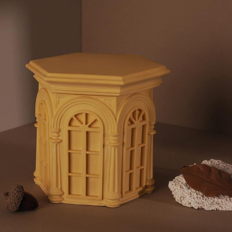 Candlestick Silicone Mold Silicone Candle Holder Molds Flexible Candle Jar Silicone Moulds Soft Silicone Mold for Candle