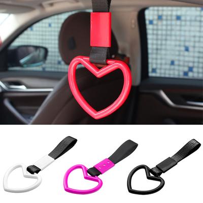 Tsurikawa Ring Heart JDM Train Bus Handle Hand Strap Drift Charm Strap Drift Warning Ring for Car Rear Bumper Supplies
