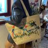 Large Capacity Linen Bag for Women New Commuting Tote Bag for Women Ins Fashion One-shoulder Linen Bag