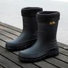 Men's Shoes New Waterproof Rain Shoes Fashion Anti Slip Mid Tube Rubber Shoes Men Korean Version Casual Shoe Zapatos De Hombre