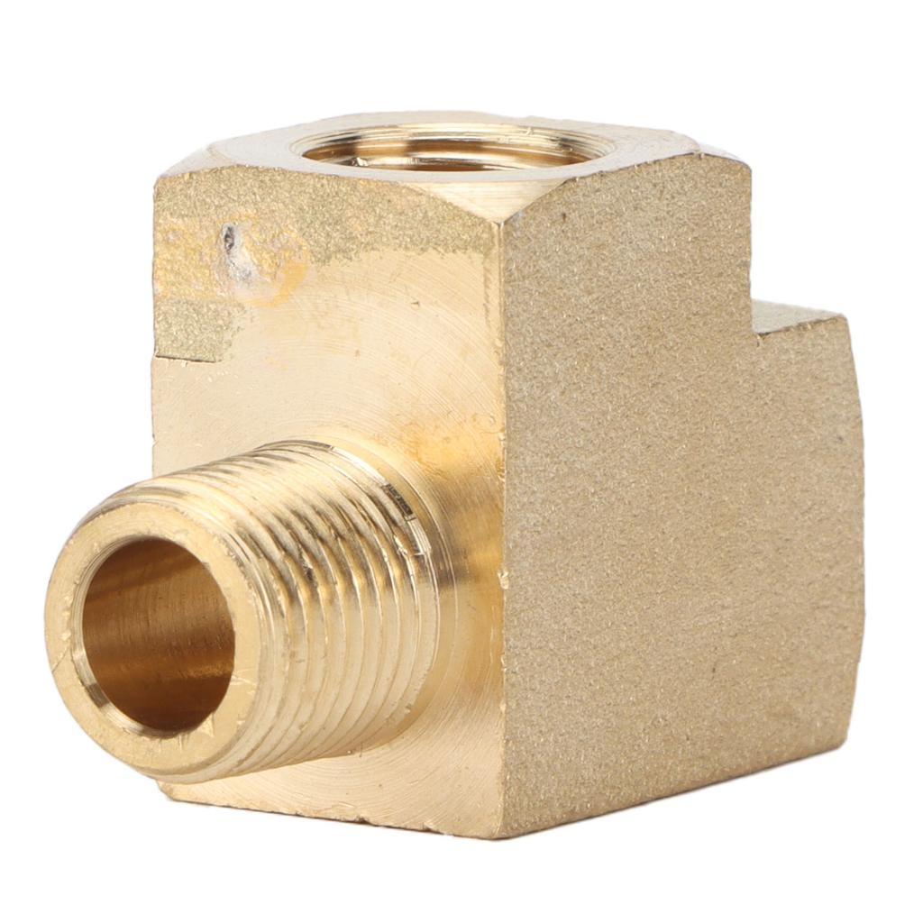 Brass Pipe Tee Car Solid Street Pipe External Thread 1 8in NPT Malex1 8in NPT 1000 PSI