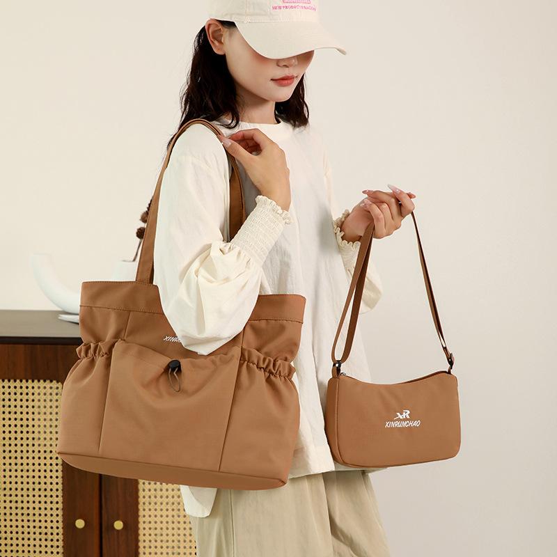 Women'S Bag Large-Capacity Handbag Autumn New Child And Mother Bag Nylon Cloth Bag Street Trend Shoulder Mother Bag