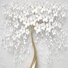 Papel Pintado Fotográfico Árbol Flores Blancas Salón Sofá Tv Dormitorio Pared de Fondo Murales Decoración del Hogar Fresco