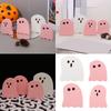 4 Piece Wooden Ghostly Figurines For Halloween Indoor Outdoor Festive Decorations Family Friendly Ghostly Room Decors