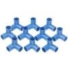 10Pcs Pvc Elbow 3 Way Pipe Fittings Pvc Garden Right Angle Tee Corner Joint Tent Feet Corner Center Connector
