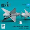 Reskit Acrid Infrared Guided Missile 2pcs Plastic Model Parts 1/72 R-40TD AA-6 Air-to-Air (for MiG-25PD/PDS) RSK72-0527 (Airplane)