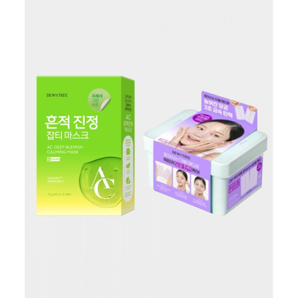 Dewytree Ac trAce Calming Mask 10 Sheets+pick   Quick Collagen Double Pad NONE