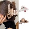 Bathing Plush Bow Flower Korean Style Crab Clips Hair Accessories Women Hair Clips Bear Hair Claws