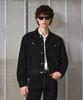 Lmood Bourbon Denim Trucker Jacket Velvet Tin Black