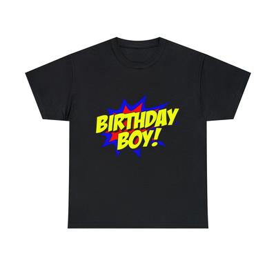 Birthday Boy Graphic Tee Shirt, S-5XL