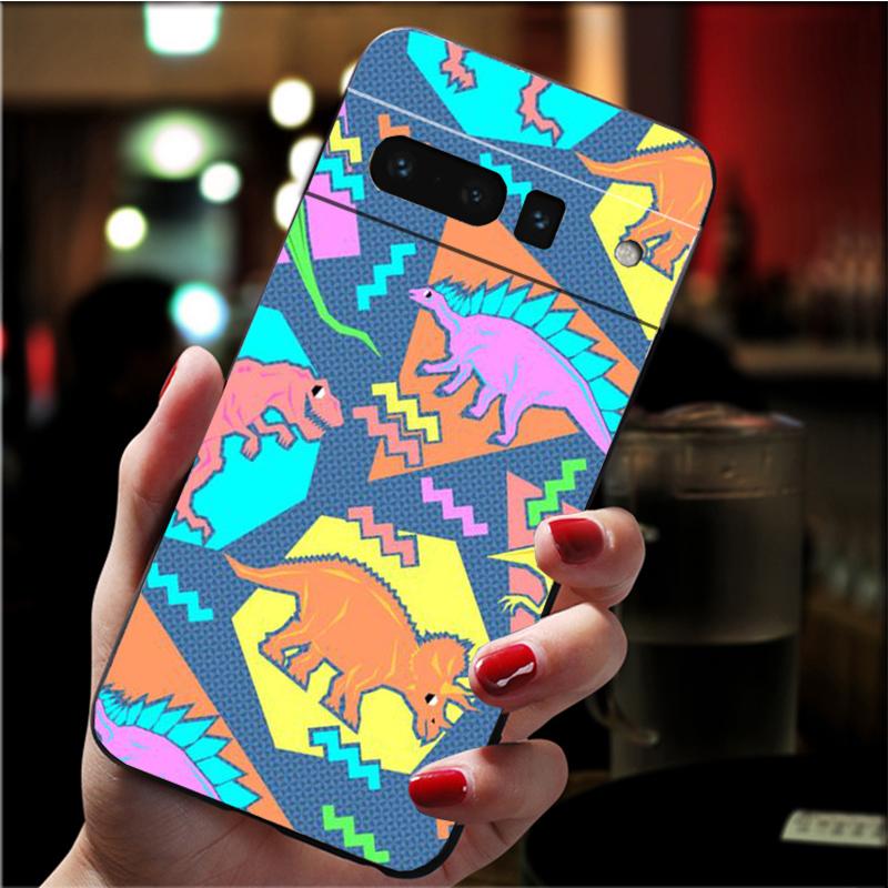 Phone Case for Google Pixel 7 Pro 7 6A 6 Pro 5A 4A 3A Pixel 4 XL Pixel 5 6 4 3 XL 3A XL 2 XL Cute Baby Dinosaur Case Funda