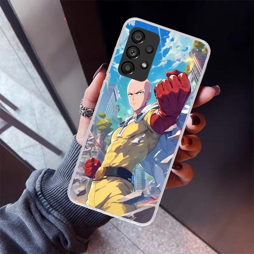 One P-Punch-Man Saitama King Phone Case For Samsung Galaxy A17 A57 A37 A16 A26 A36 A56 A15 A25 A35 A55 A14 A13 A54 A53 A34 A24 A