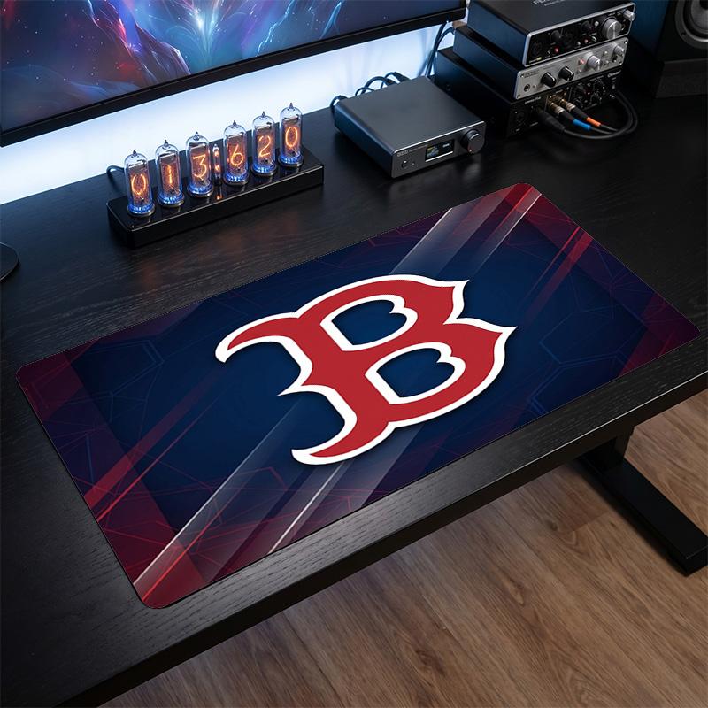 Boston Red Sox Muster Mauspade Anti?Rutschfeste Gummi-Schreibtischunterlage Für Gaming Arbeiten Desktop-Dekoration