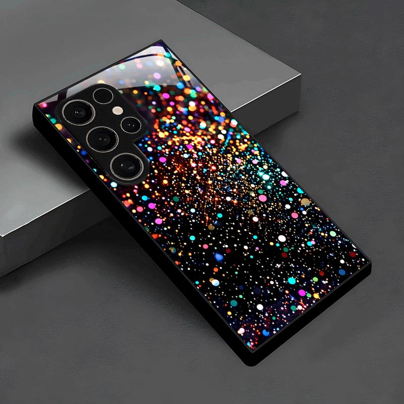 Colorful Starlight Exquisite luxury High-end PhoneCase Glass PhoneCase for Samsung Galaxy S26 S25 S24 S23 S22 S21 FE,Ultra,Plus