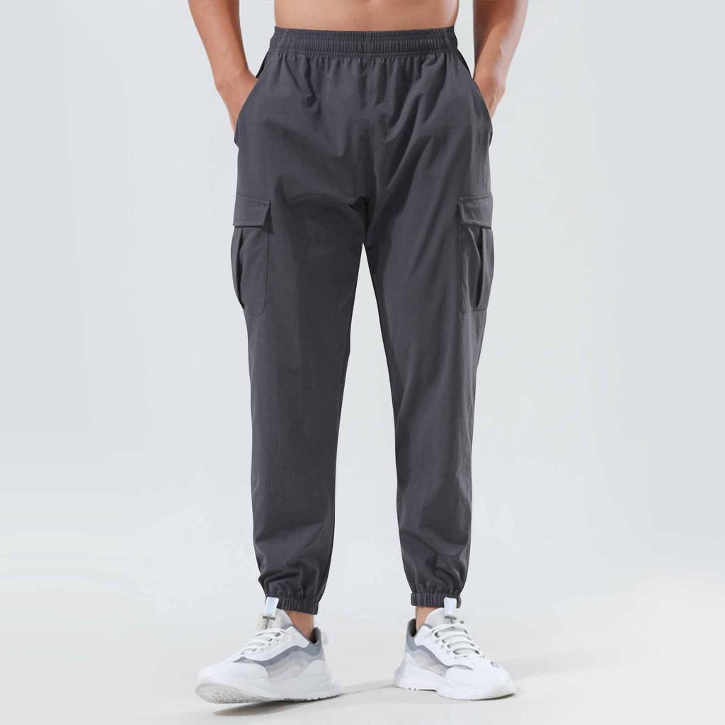 Men's Multi Pocket Jogger Trousers Casual Sportswear Trousers
