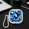 Cartoon Ocean Tsunami Clear Earphone Cases Cover With Hook Case For Samsung Galaxy Buds 4 Pro 3 FE 3Pro Live 2Pro 4Pro 2