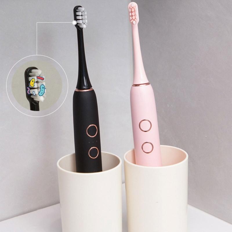 Display Rechargeable Toothbrush Dryer Wall Mounted Holder For 2 Bathroom Organizer