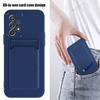 Liquid Silicone Card Holder Case For Samsung Galaxy A54 A53 A34 A14 A73 A33 A23 A13 A72 A52 A32 A22 A12 A91 A71 Shockproof Cover