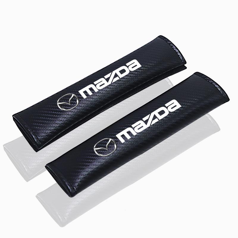 

Car Seat Belt Shoulder Cover Carbon Fiber Protective Pad For Mazda 2 3 6 CX5 CX30 CX8 CX3 CX9 BT50 MX5 CX7 CX9 RX7 MX3 RX9 MPS