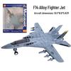 Meileqi Alloy Fighter Jet Toy with Pull-back, Sound & Light - F14, F15, F18, F22 Models