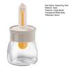 Seasoning Jar Glass Spice Dispenser Quantitative Countertop Kitchen Canister Sugar Bowl Condiment Bottle with Telescopic Spoon