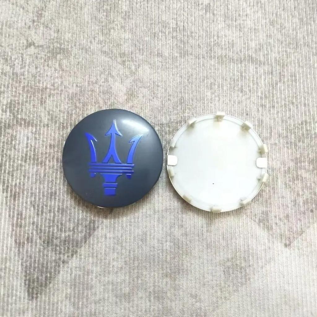 60mm 4pc Car Wheel Center Caps for Maserati Granturismo Levante Ghibli Grancabrio Quattroporte GTS Q4 Coupe Hub Cover Decoration