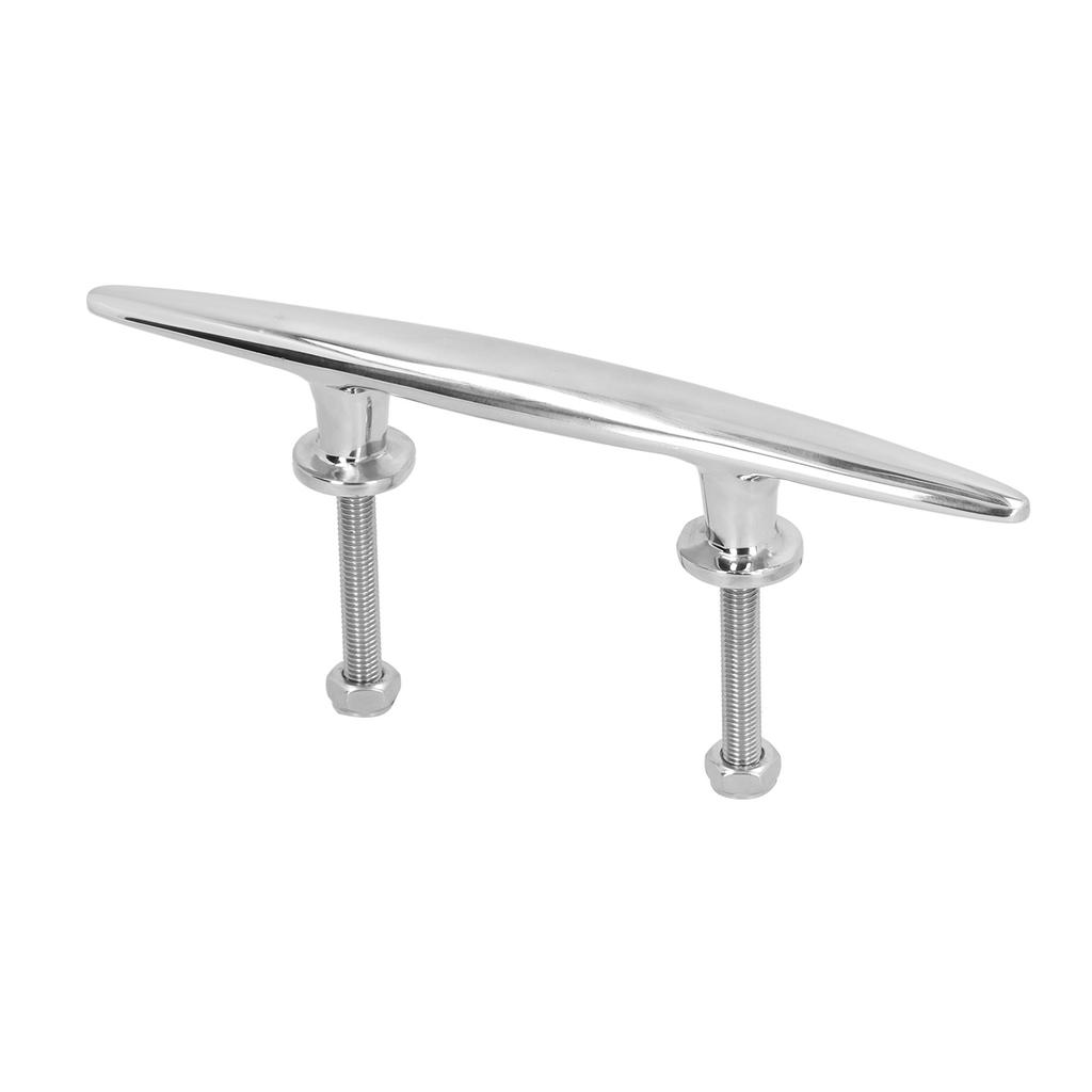 10in Flat Dock Cleat Deck Rope Holder Tie Down 316 Stainless Steel Accessory for Boat Yacht