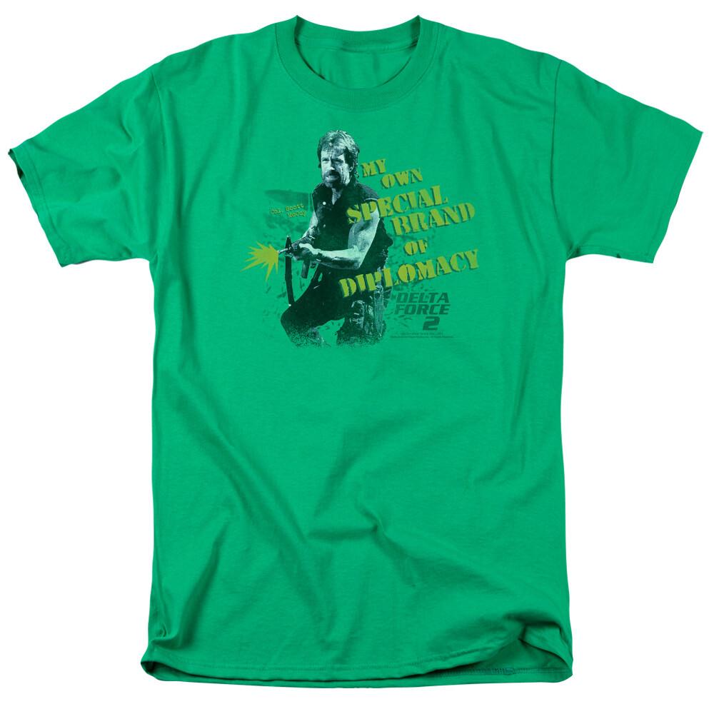 

26 Delta Force 2 Special Diplomacy T Shirt Mens Licensed War Movie Tee Kelly Green Unisex T-Shirt XXXXL